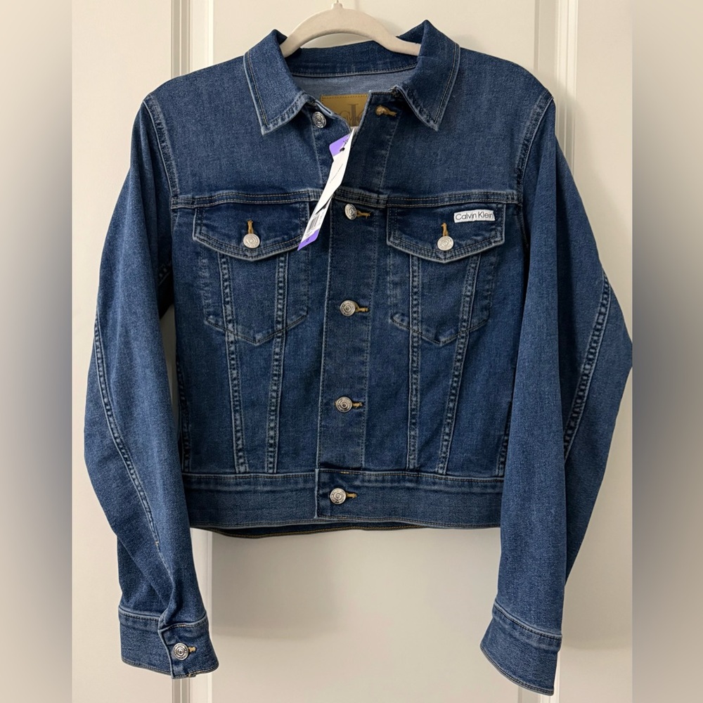 Calvin Klein Classic Trucker Jean Jacket size XS NWT